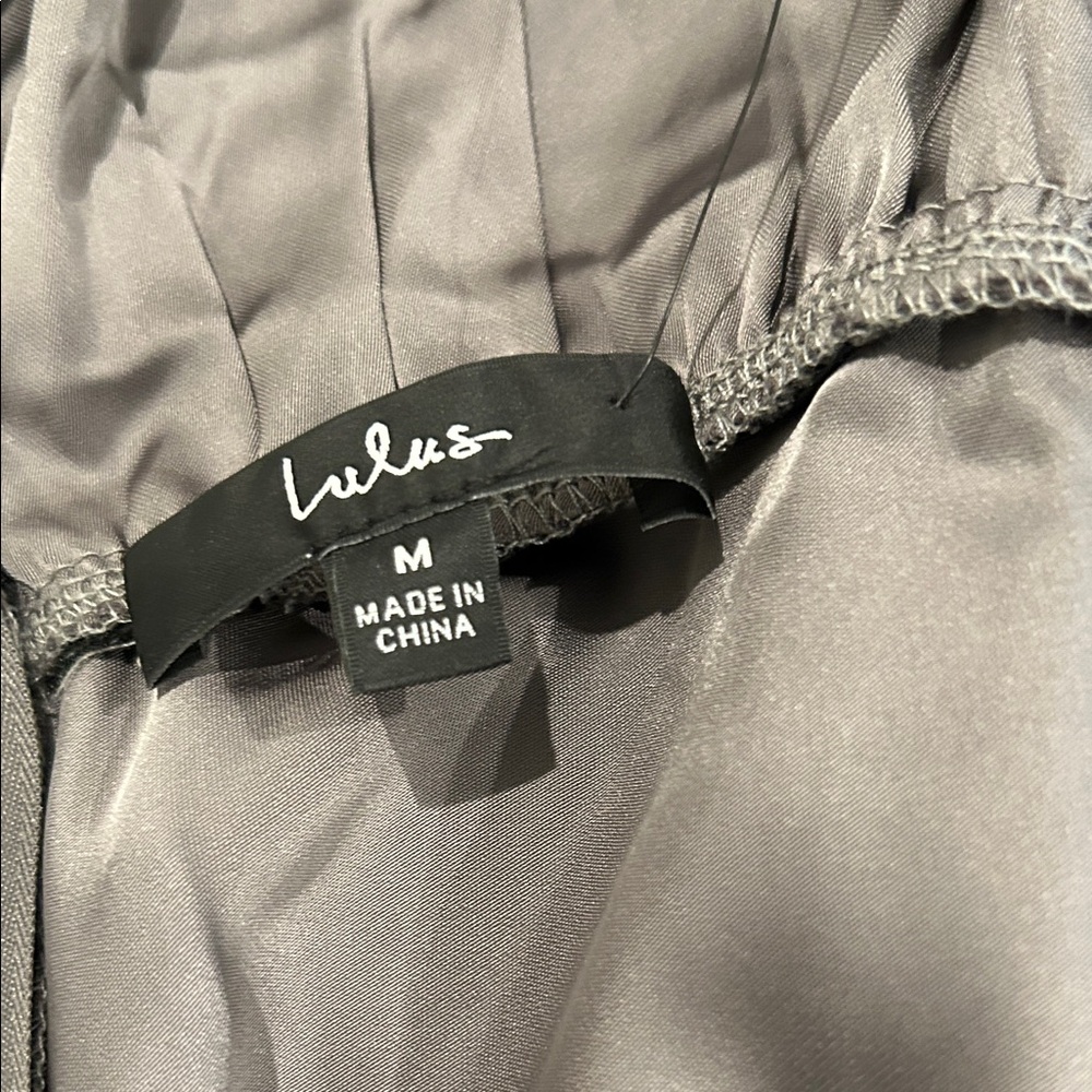 Lulu's Sleek Silver Dress